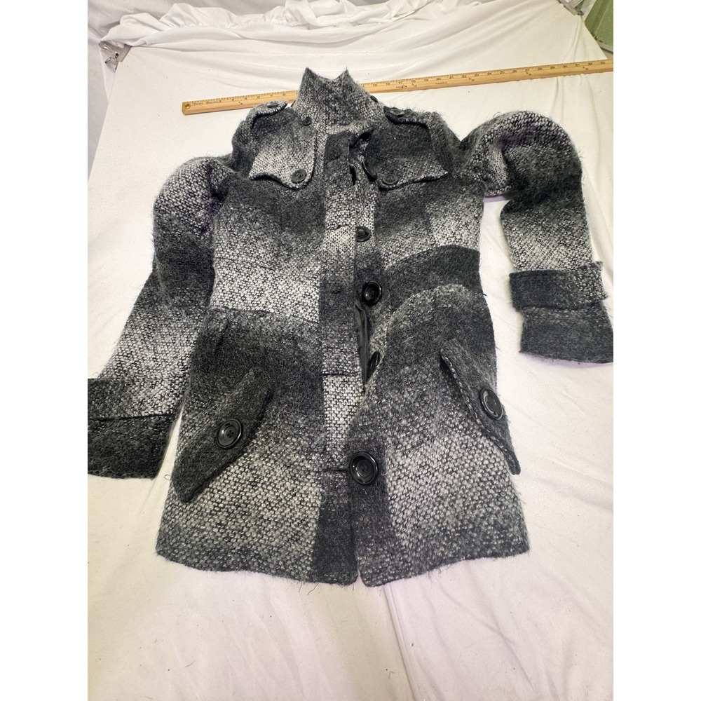 Dollhouse outerwear wool blend peacoat mid length women's size Medium Ombré Y2K‎